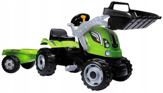 Smoby detský traktor Čierna, Zelená